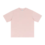 Solid Color Crew Neck Cotton T Shirt 7.6oz-INNBLAC Fashion Apparel