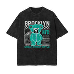 Teddy Bear Urban Streetwear Illustration Tee-INNBLAC Fashion Apparel