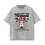 Retro Cartoon Character Graphic Tee-INNBLAC Fashion Apparel