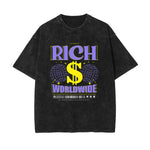 Urban Streetwear Stone Wash Graphic Tee-INNBLAC Fashion Apparel