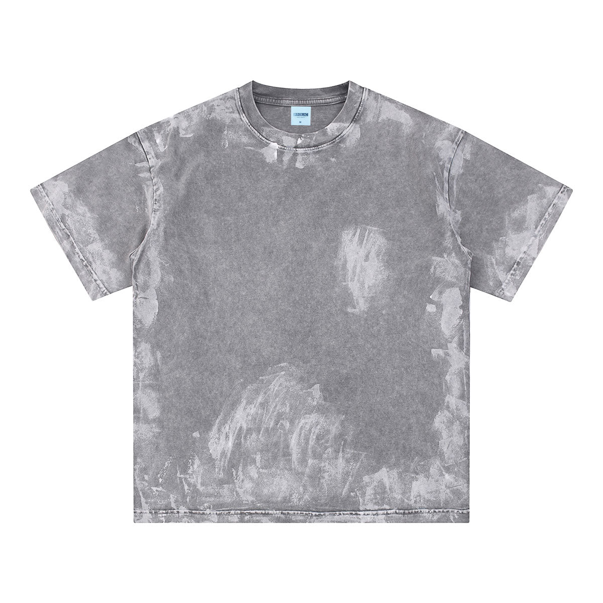 INNBLAC Loose Fit Washed Painted T Shirt 7.5oz Gray
