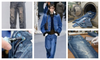 heavy wash denim production