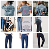 Custom straight leg jeans and jackets