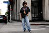 Baggy jeans oversized tee outfit  
