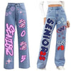 Custom colored denim jeans