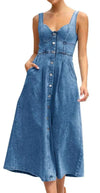 Custom denim dress for brands