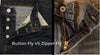 Custom jeans fly design