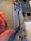 Crotch seam stitching detail