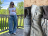Maternity jeans belly panel