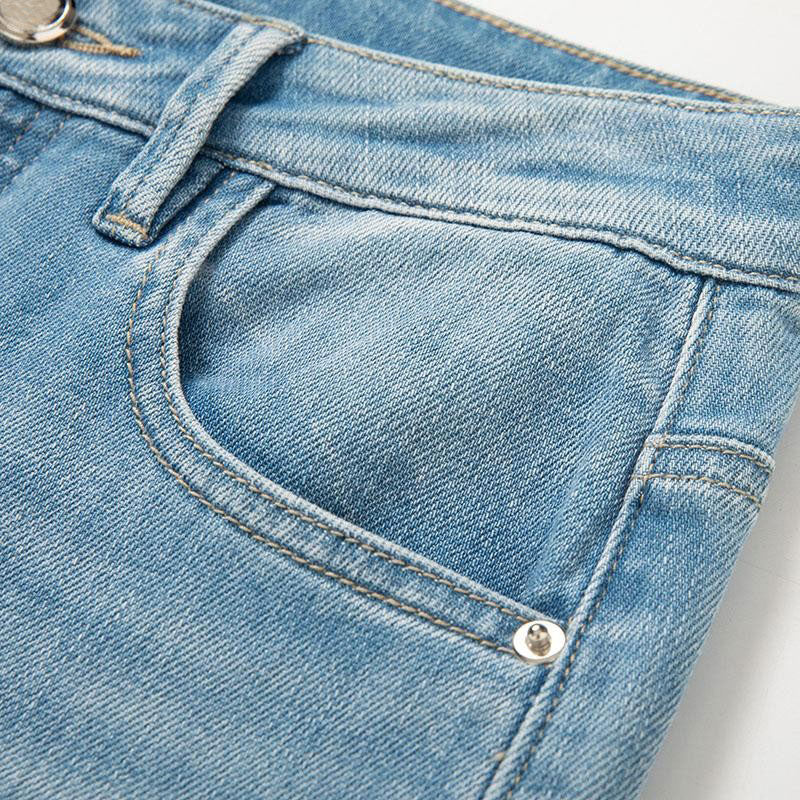 Risen Jeans Wide-Leg Rose-Embroidered Cut-Outs Jeans