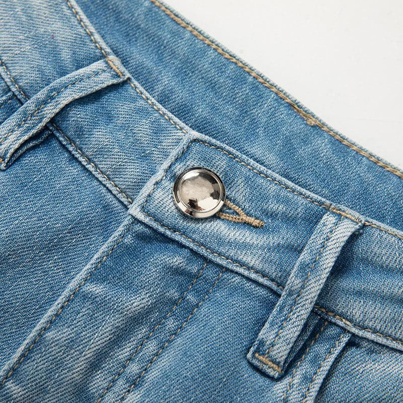 Risen Jeans Wide-Leg Rose-Embroidered Cut-Outs Jeans