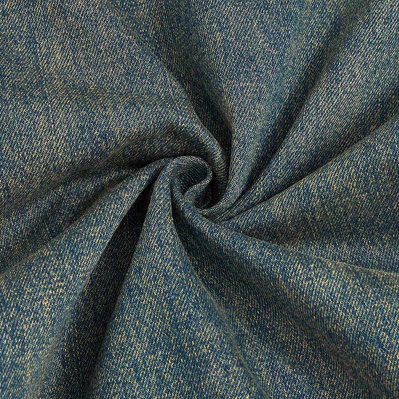 Muddy WashedVintage Washed Pleated Knee Cargo Jeans