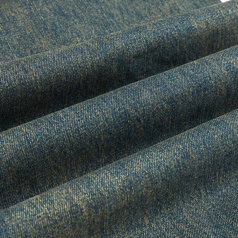 Muddy WashedVintage Washed Pleated Knee Cargo Jeans