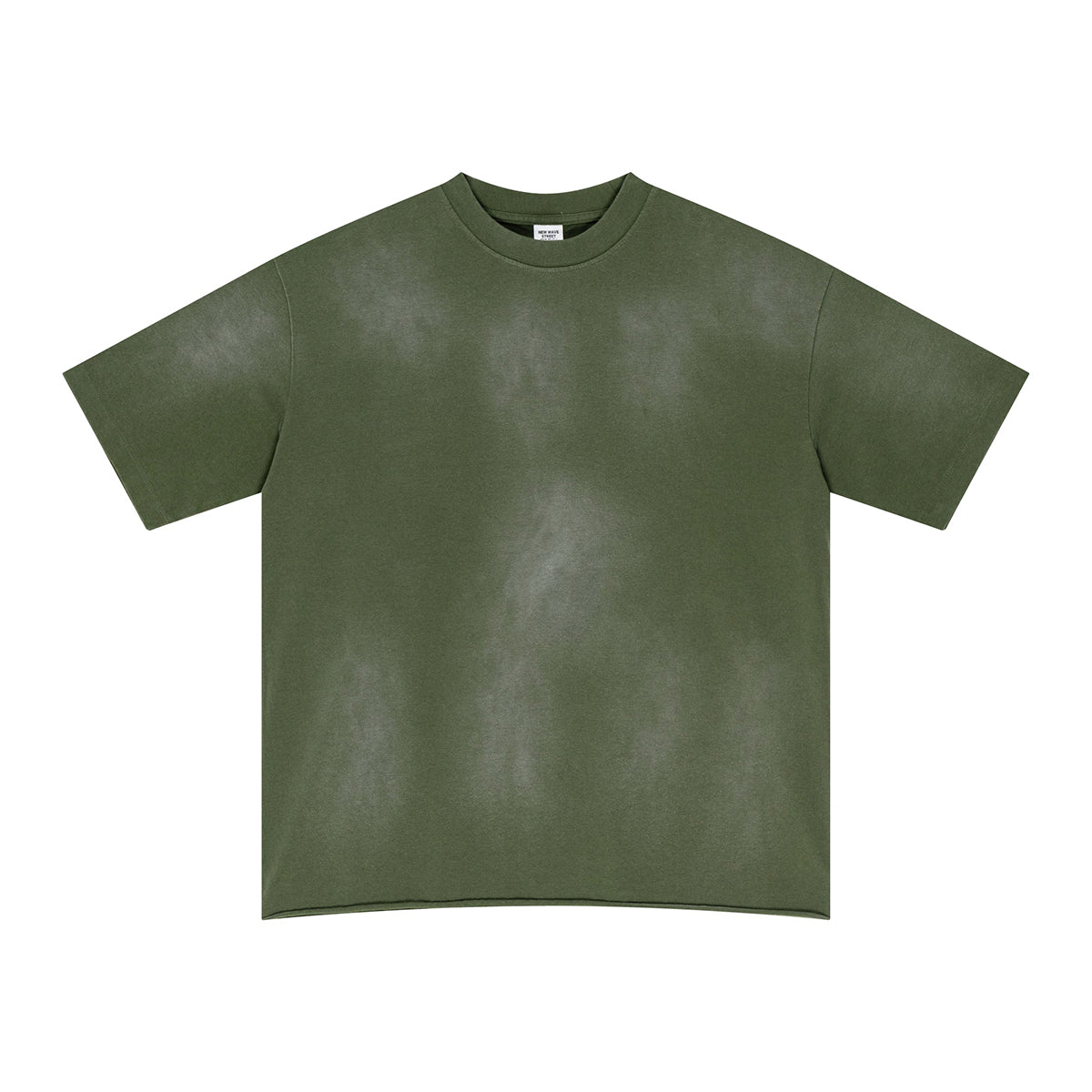 Raw Hem Painted Baggy T Shirt 8.55oz