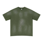 Raw Hem Painted Baggy T Shirt 8.55oz