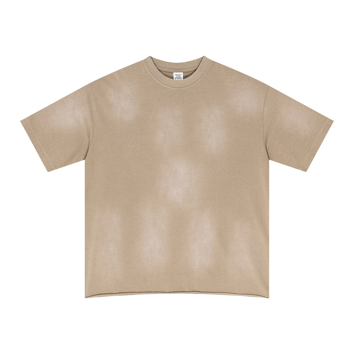 Raw Hem Painted Baggy T Shirt 8.55oz