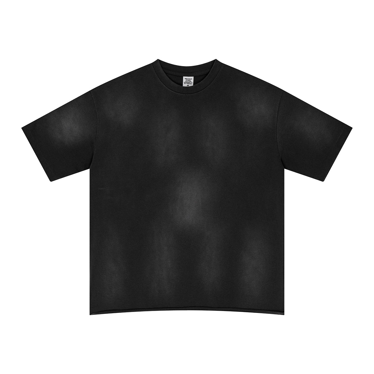 Raw Hem Painted Baggy T Shirt 8.55oz