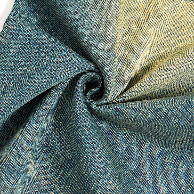 Muddy WashedVintage Washed Pleated Knee Jeans