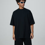 Solid Color Crew Neck Baggy Tee 6.9oz