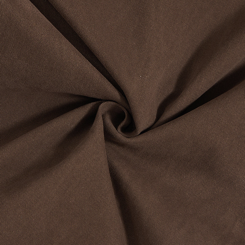 Loose Fit Front Seam Pleated Pants