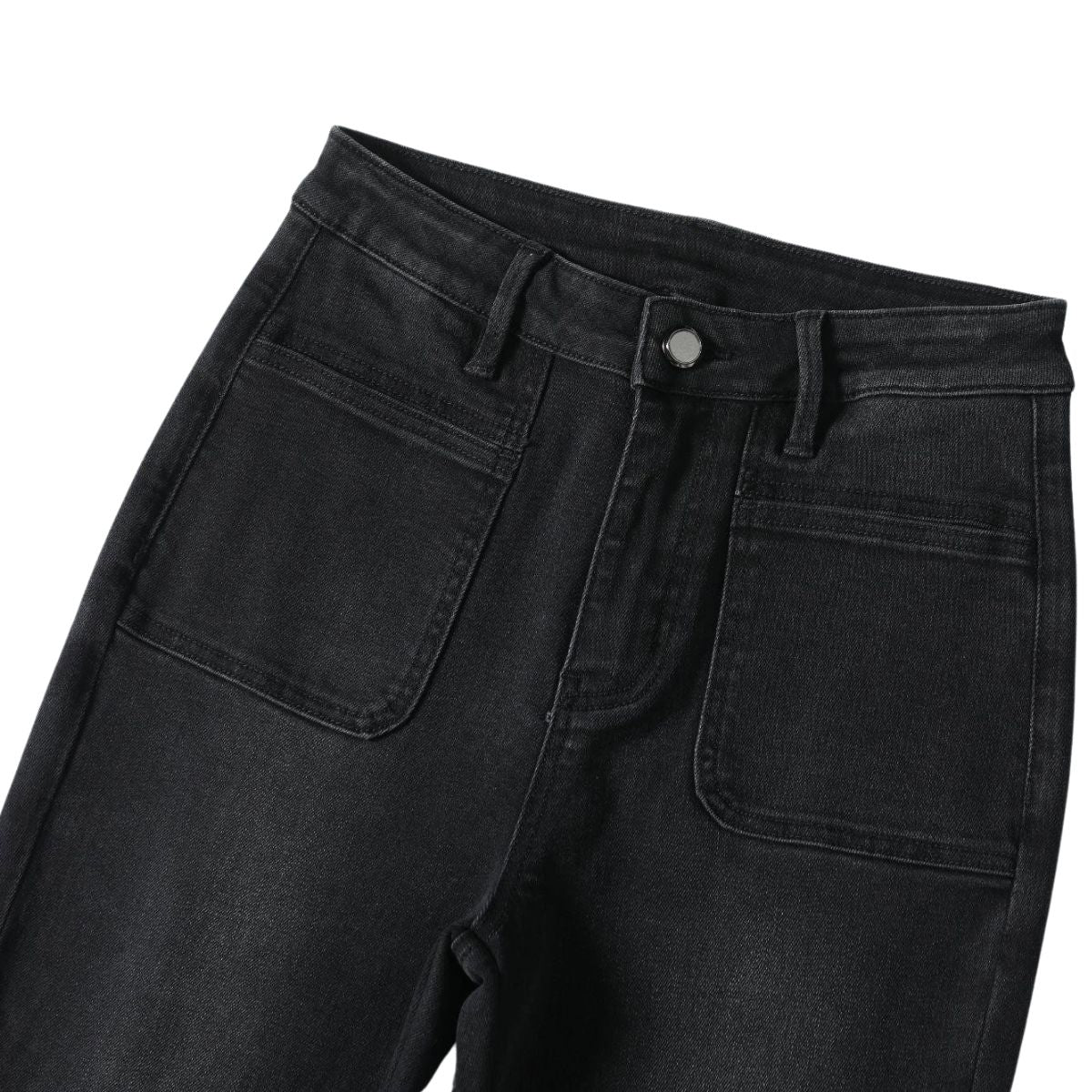 Risen Jeans Pearl-Embellished Embroidered Patchwork Cut-Out Jeans