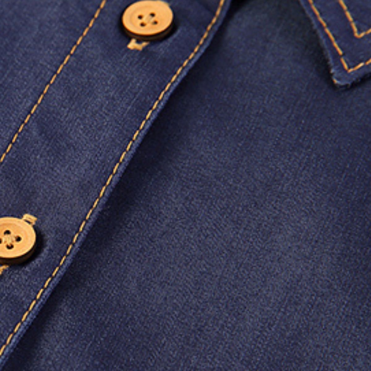 Vestido camisero midi de mezclilla plisado de gran tamaño