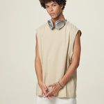 Solid Color Crew Neck Sleeveless Tee 7.2oz