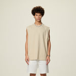 Solid Color Crew Neck Sleeveless Tee 7.2oz