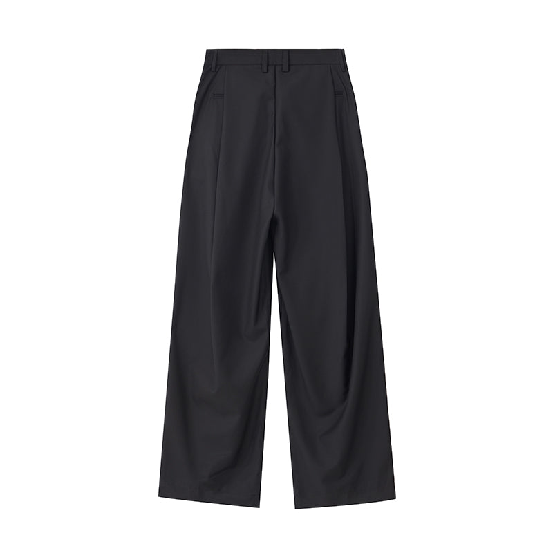 Pantalones anchos plisados