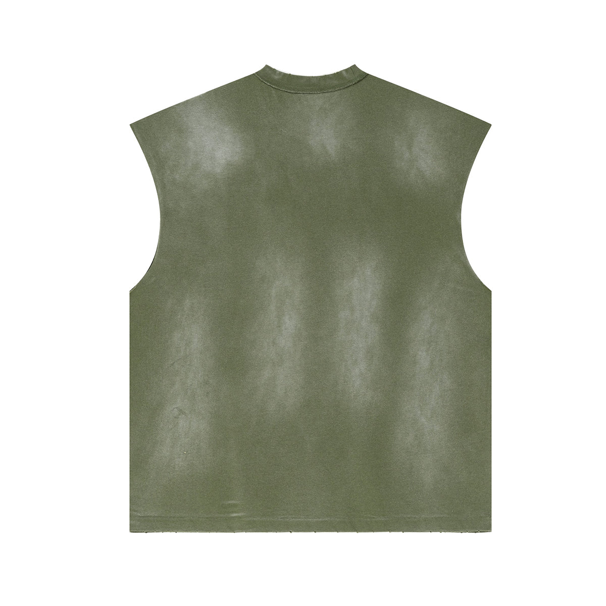 Raw Edge Distressed Muscle Tank 8.55oz