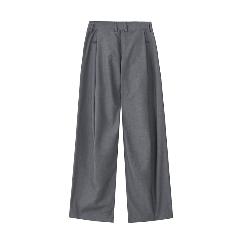 Pantalones anchos plisados