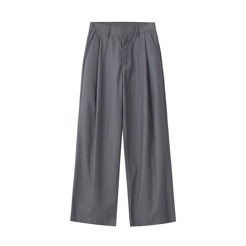 Pantalones anchos plisados
