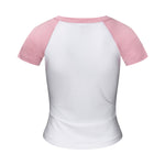 Raglan Cotton Pleated-Waist Tee 4.5oz