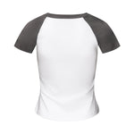 Raglan Cotton Pleated-Waist Tee 4.5oz