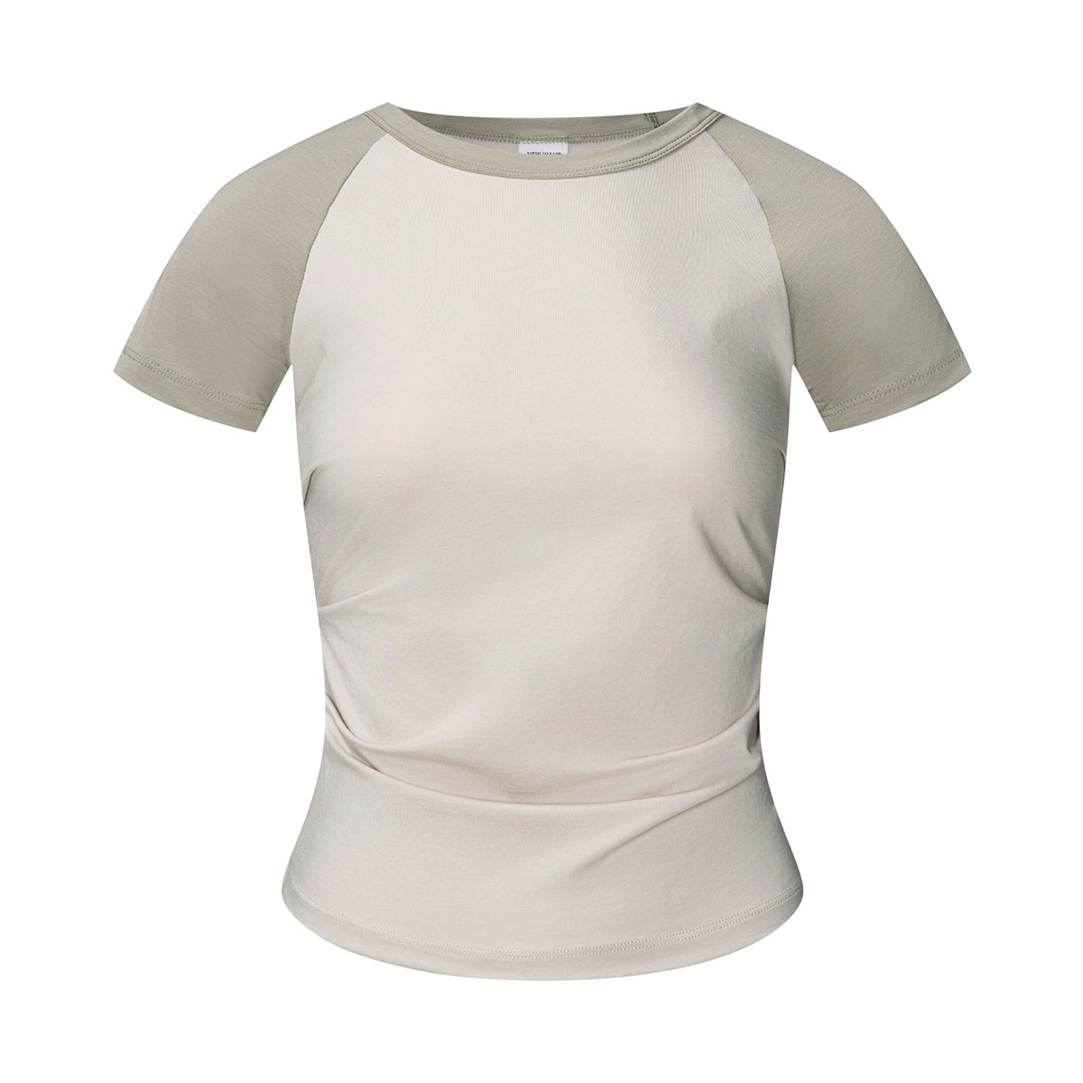 Raglan Cotton Pleated-Waist Tee 4.5oz