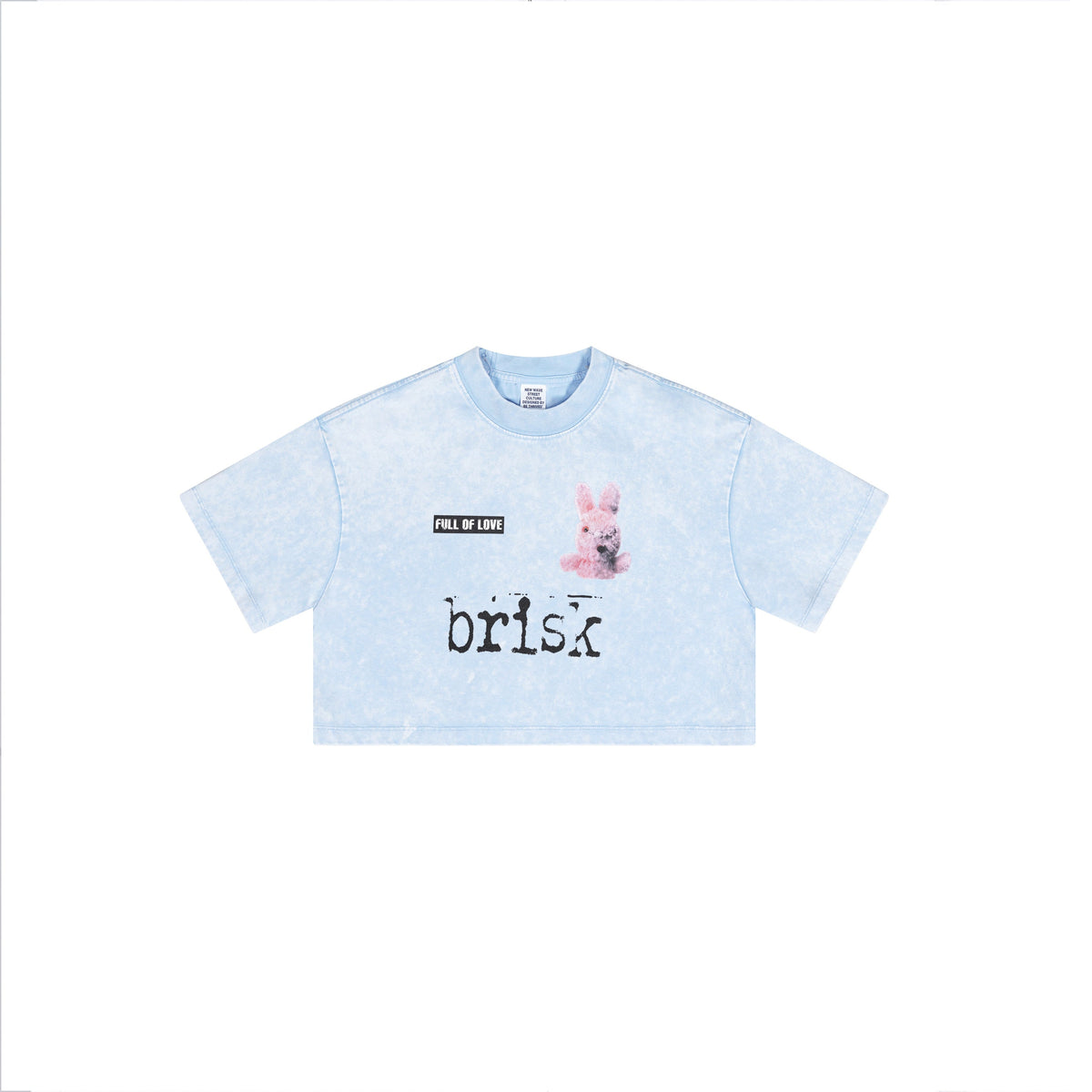 Sweet Rabbit Graphic Crop Top-INNBLAC Fashion Apparel