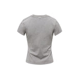 Washed Cotton Pleated Waist Tee 8.55oz