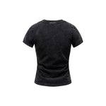 Washed Cotton Pleated Waist Tee 8.55oz