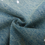 Paint-Splatter Bermuda Denim Shorts