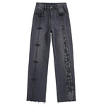Risen Jeans Pearl-Frog Embroidered Wide-Leg Jeans