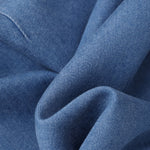 Short-Sleeve Denim Midi Shirtdress