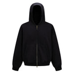 Vintage Oversized Full Zip Kangaroo Pocket Hoodie