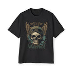 Skull Sky Warrior Graphic Tee-INNBLAC Fashion Apparel