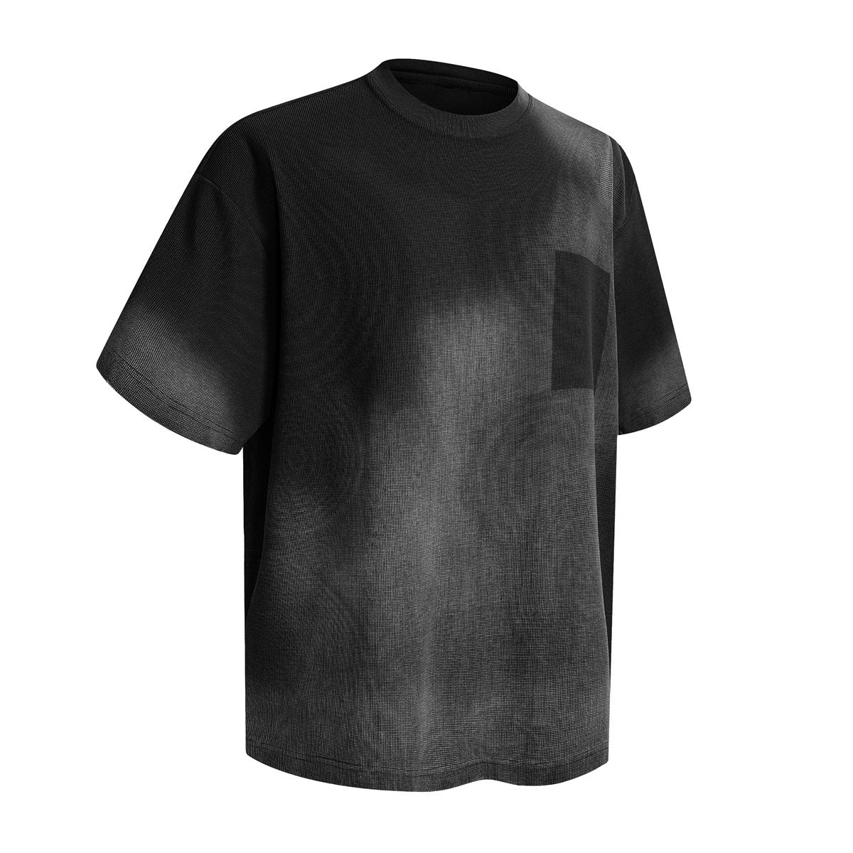 Gradient Fade Oversized Pocket Streetwear Tee