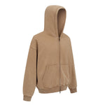 Vintage Oversized Full Zip Kangaroo Pocket Hoodie
