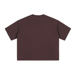 Plain Color Boxy Cotton T Shirt 6.9oz