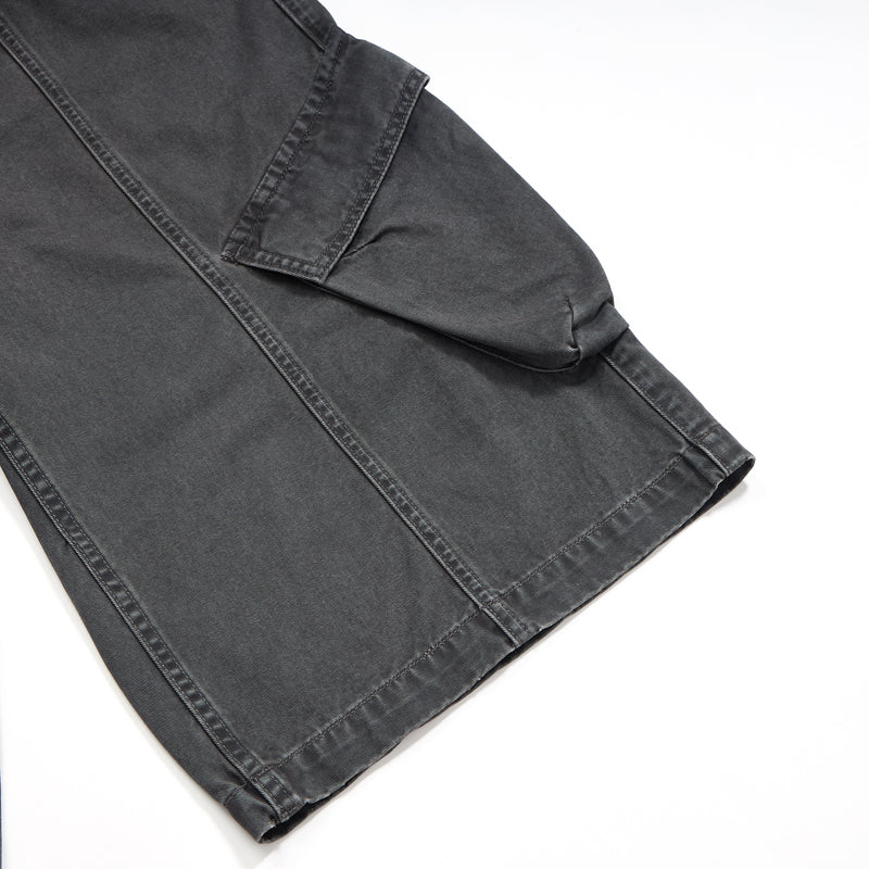 Dark Gray Cargo Cropped Pants