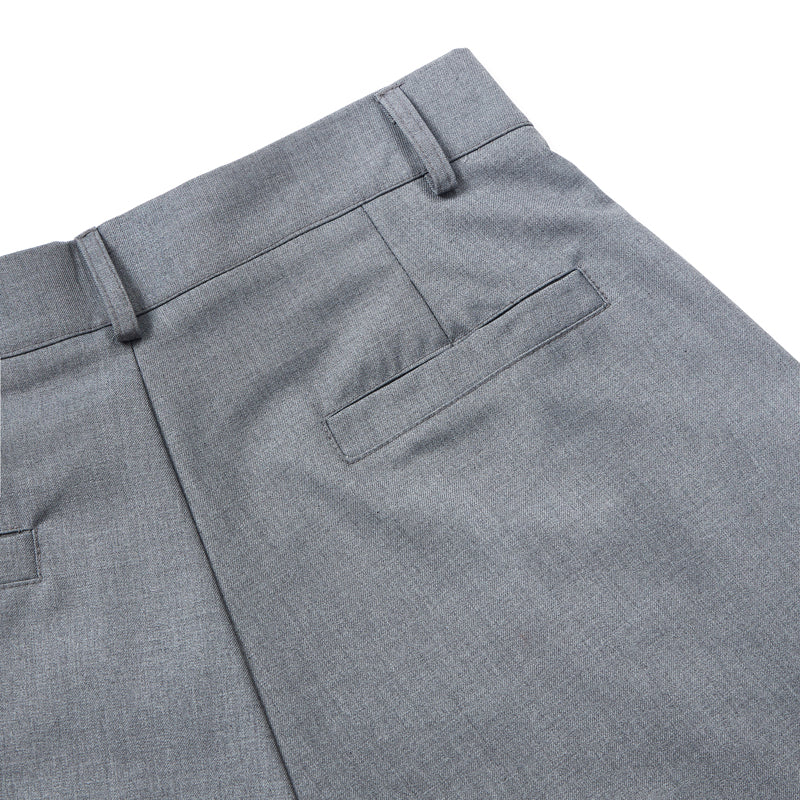 Double Pleat Relaxed Fit Bermuda Shorts