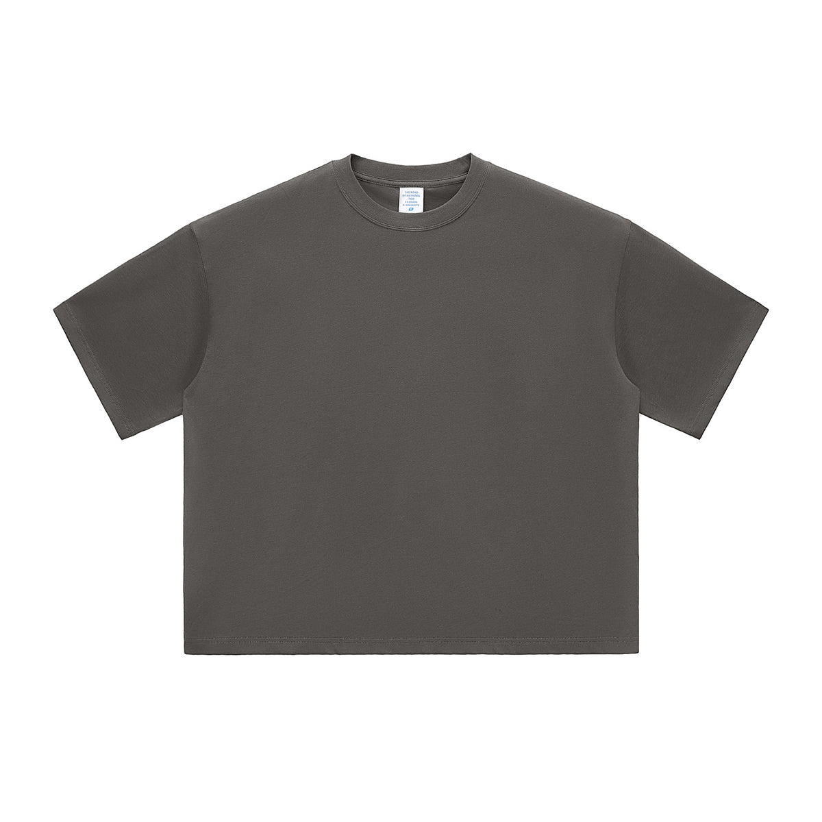 Plain Color Boxy Cotton T Shirt 6.9oz