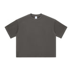 Plain Color Boxy Cotton T Shirt 6.9oz